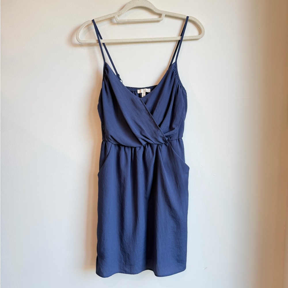 Lush Navy Blue Mini Dress